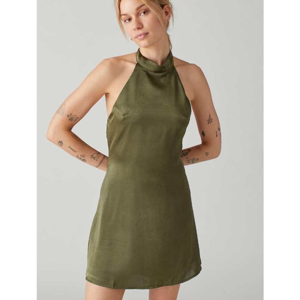 NWT Urban Outfitters Green Halter Dress